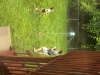 Playing the C.side backyard with cousin Elise 2